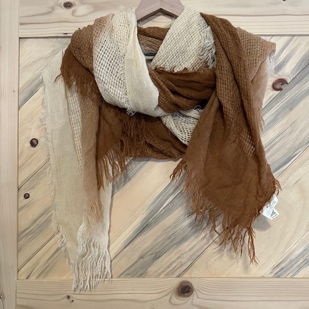 Huge soft ombre wrap scarf